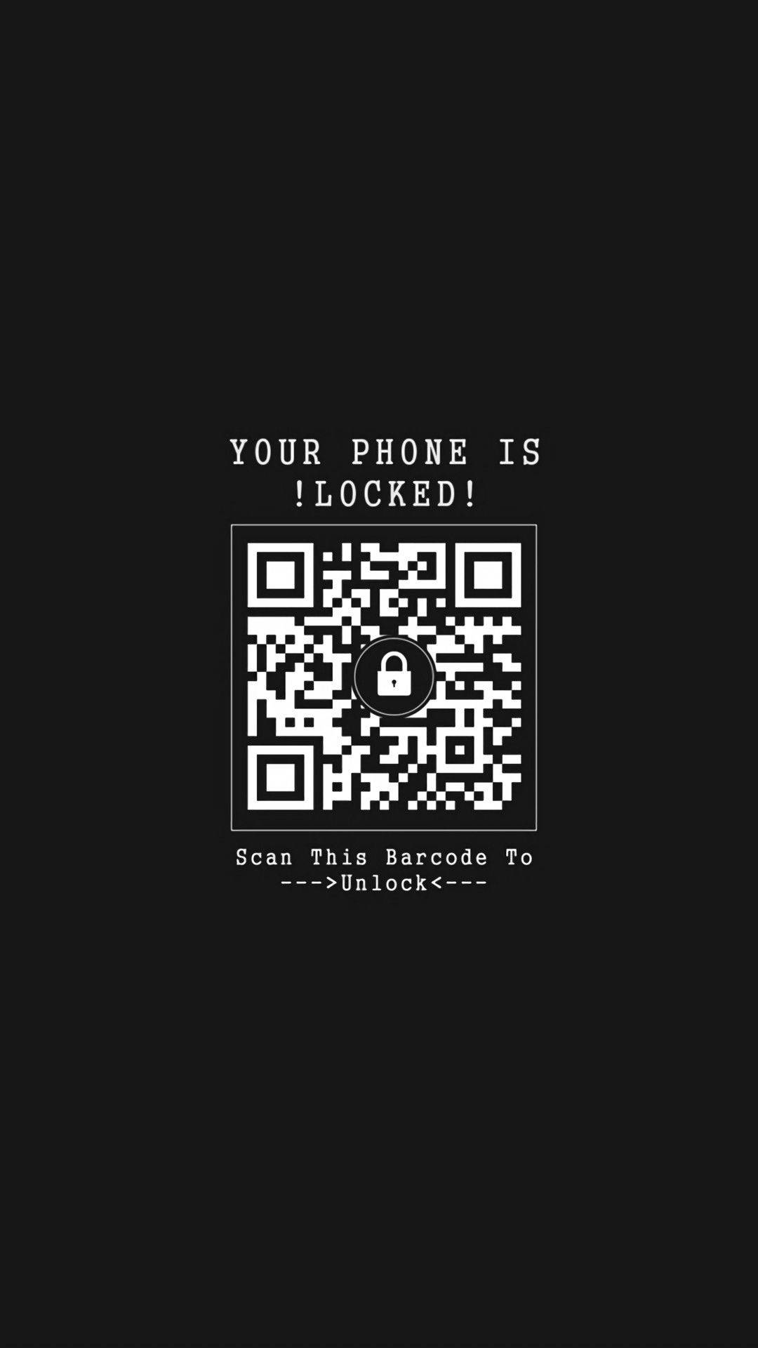 Qr Code Black Phone