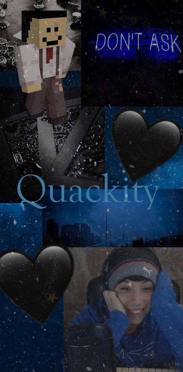 Quackity In Dusty Blue Wallpaper