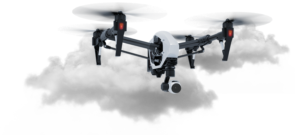 Quadcopter Drone Above Clouds PNG