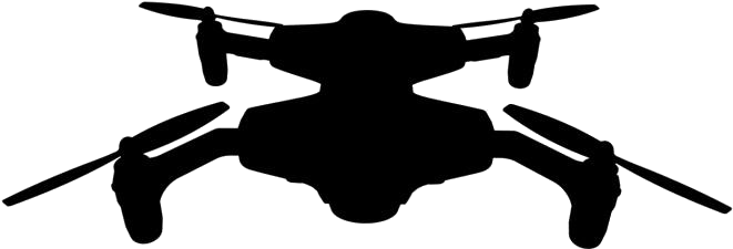 Quadcopter Drone Silhouette PNG