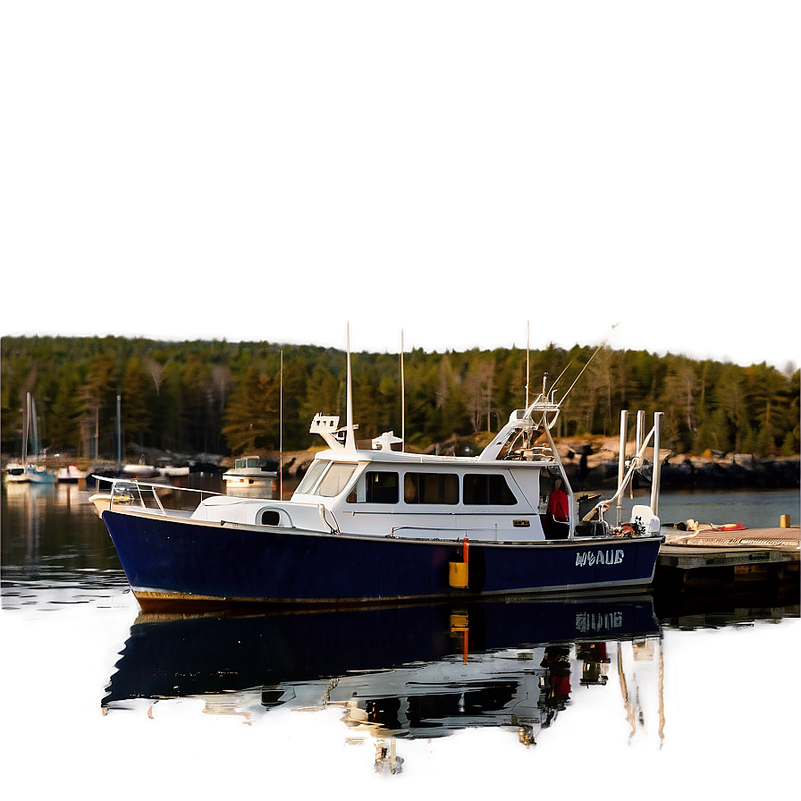 Quaint Maine Fishing Harbor Png 9 PNG