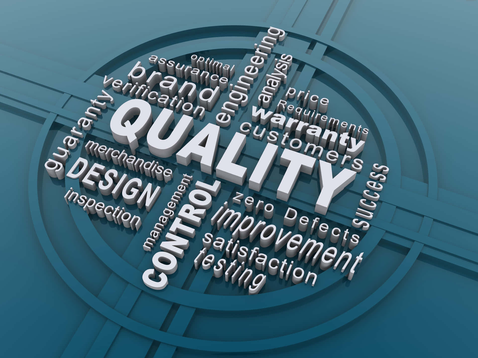 Quality Control Concept3 D Wallpaper