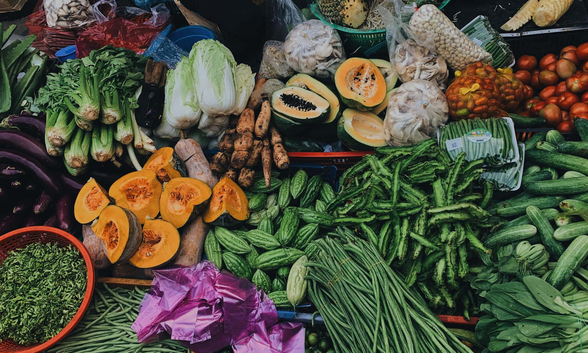 Qualitätsstandfür Obst Und Gemüsemarkt Wallpaper