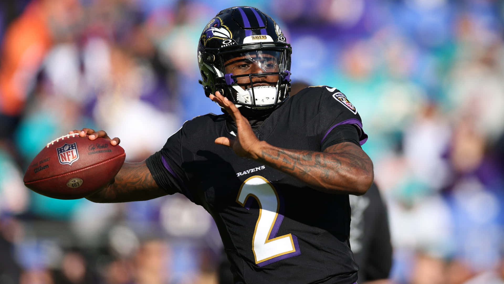 Quarterback Handlingsbilde Ravens Nummer 2 Bakgrunnsbildet