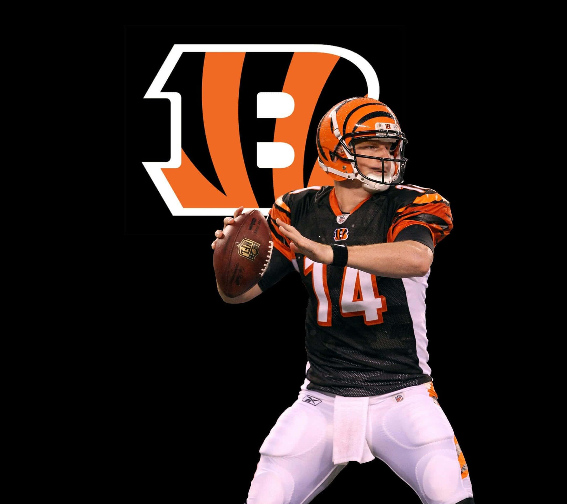 Quarterback Andy Dalton Bengals Logo Wallpaper