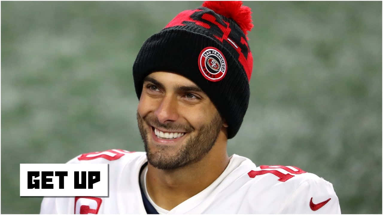 Quarterback Jimmy Garoppolo Dalam Aksi Wallpaper