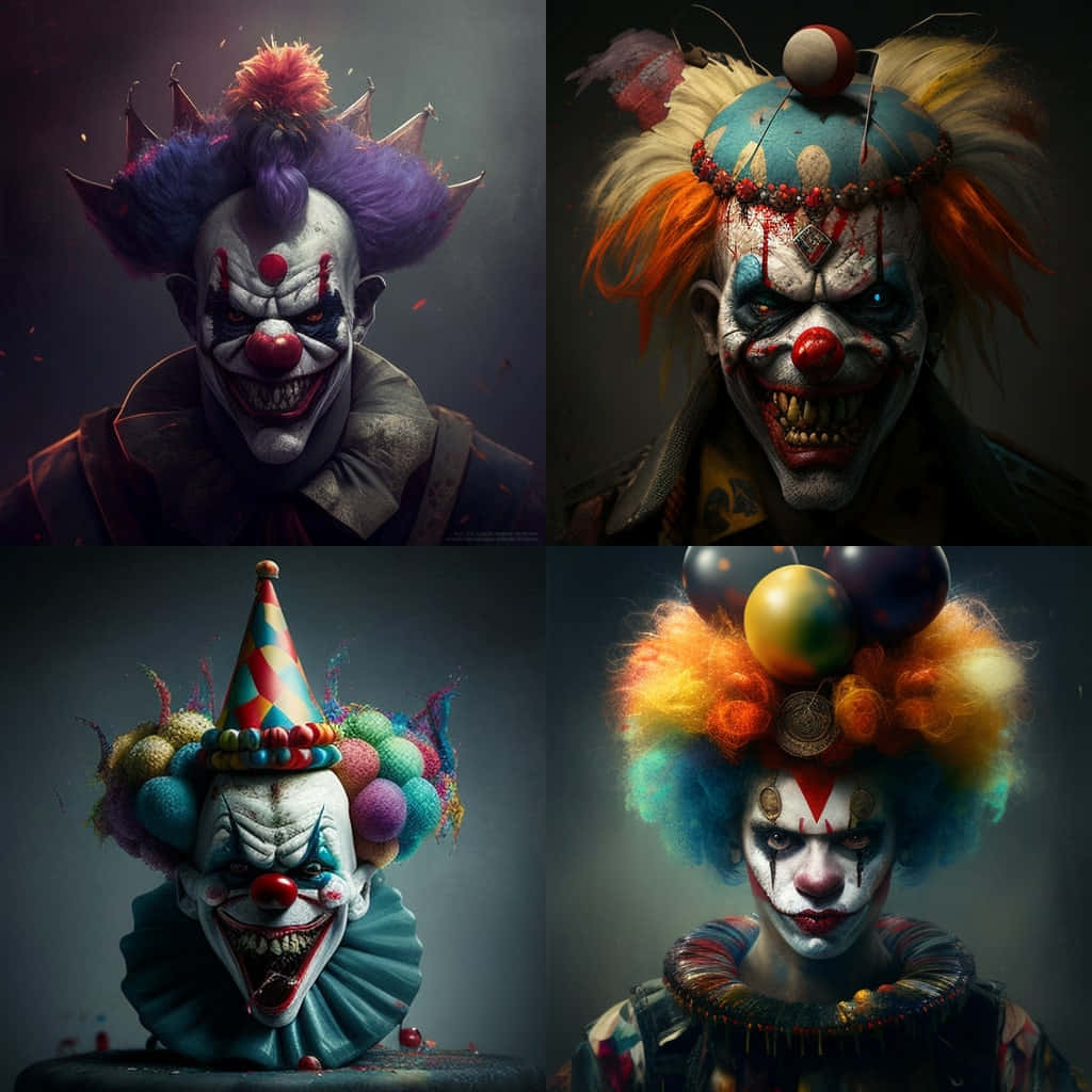 Quartet_of_ Terrifying_ Clowns Wallpaper