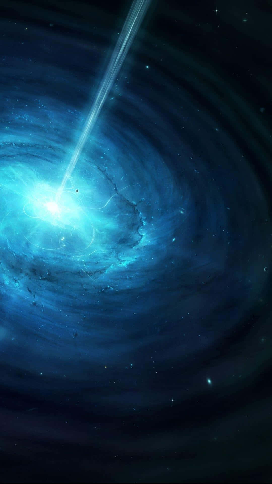 Awe-inspiring Quasar in Deep Space Wallpaper