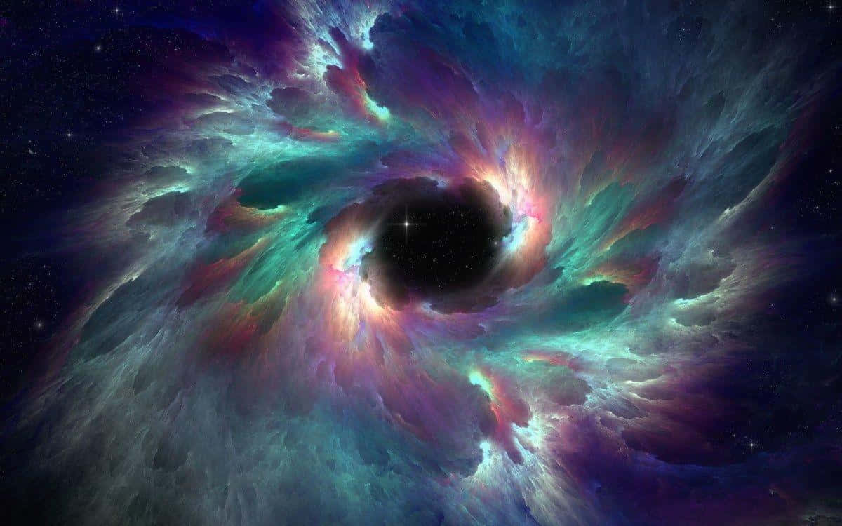 Stunning Quasar in a Colorful Galaxy Wallpaper