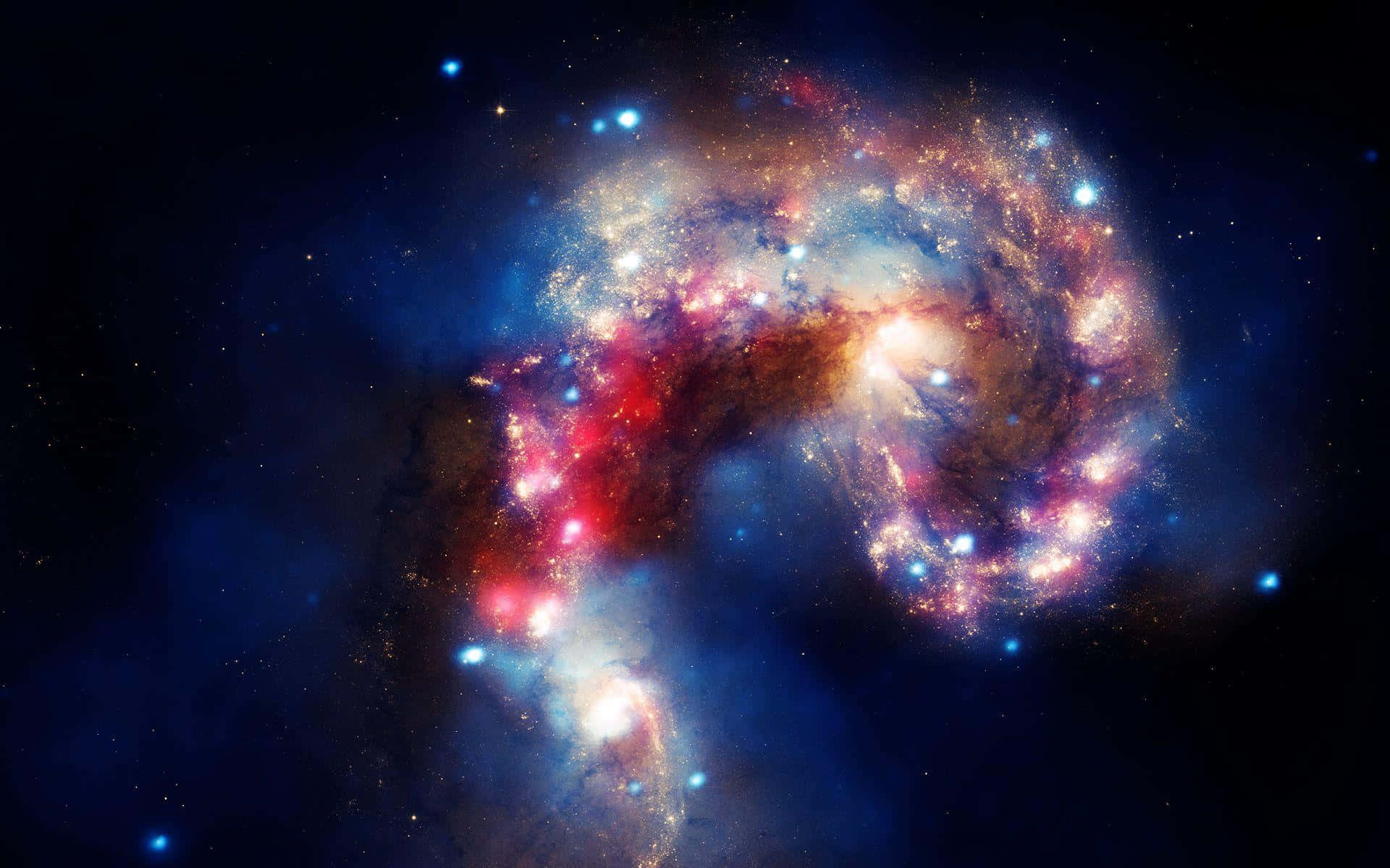 Stunning Quasar with Cosmic Energy Wallpaper