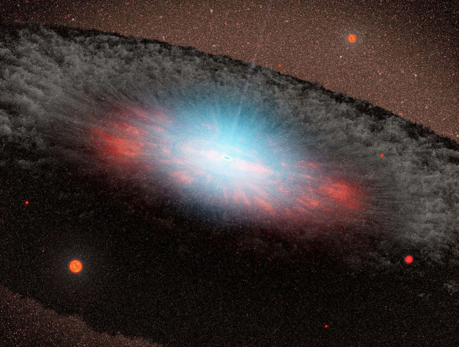 Mesmerizing Quasar in Deep Space Wallpaper