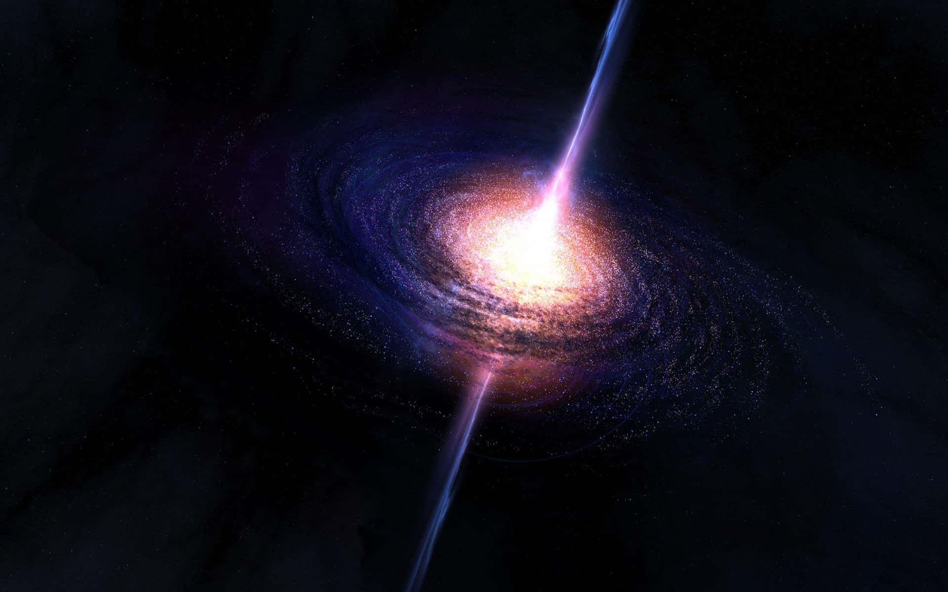 Spectacular Quasar in a Distant Galaxy Wallpaper