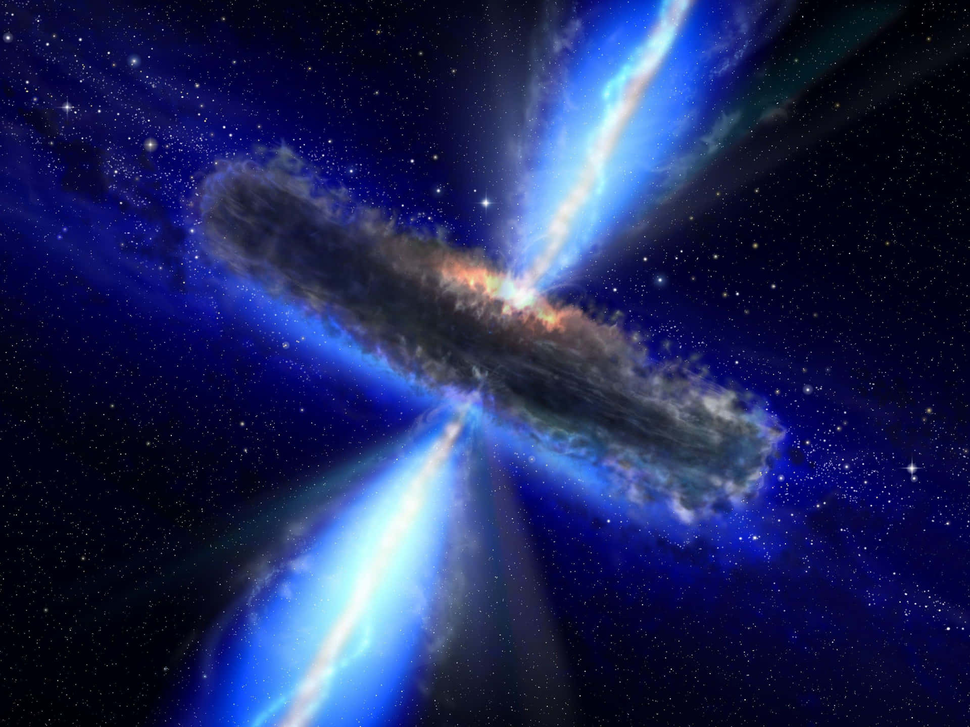 Caption: Stunning Quasar Image Wallpaper