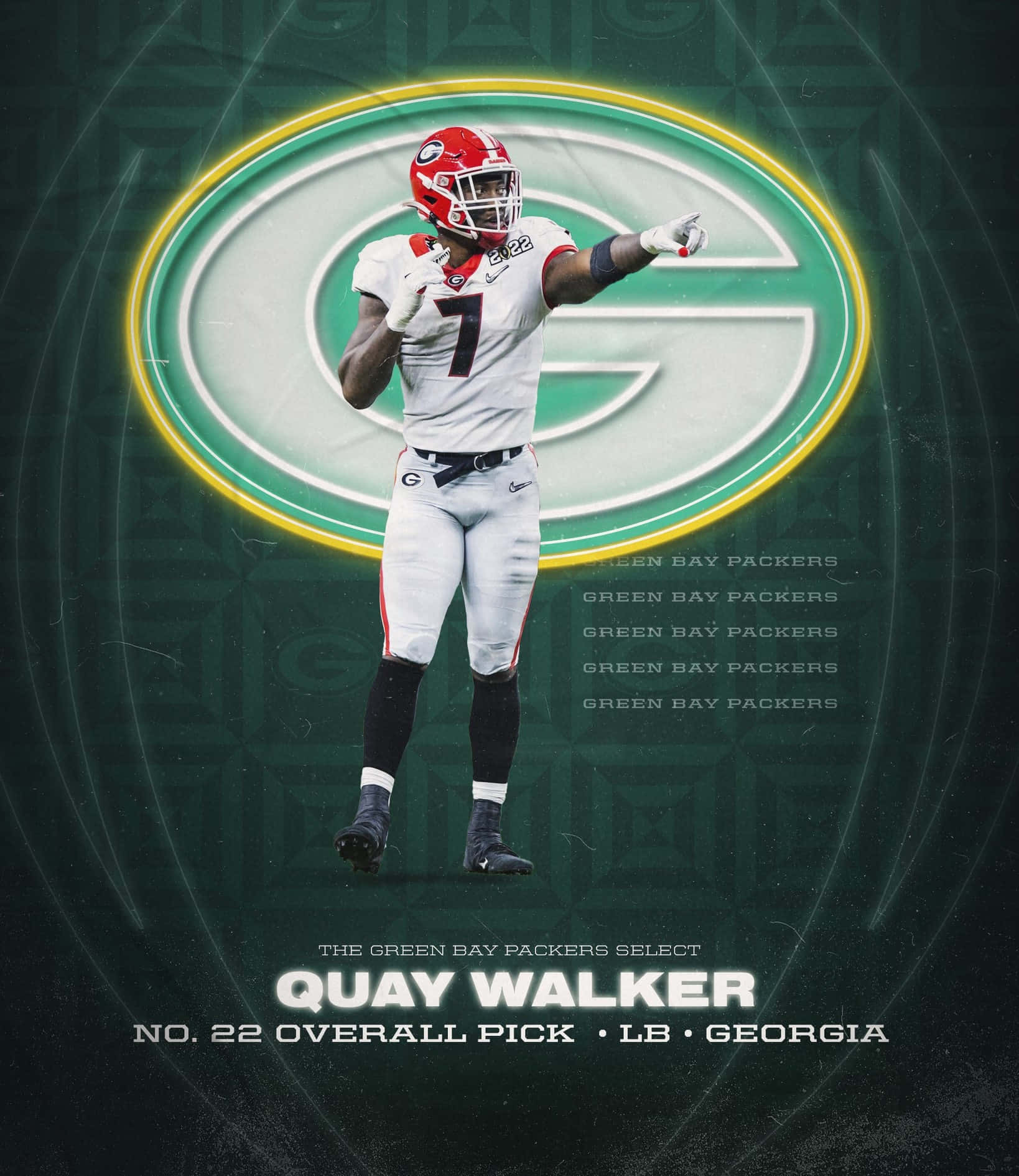 Quay Walker Green Bay Packers Draft Pick Wallpaper
