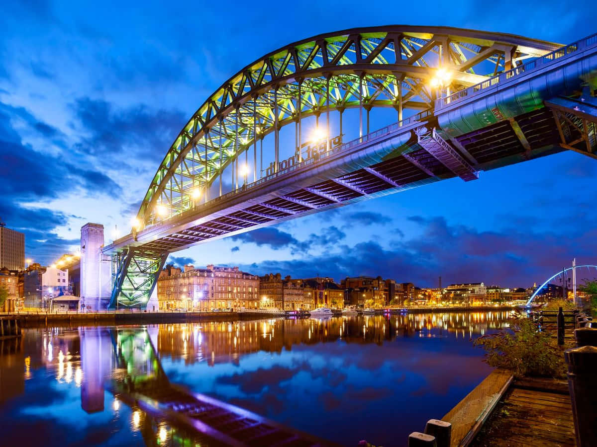 Quayside Evening View - Newcastle Upon Tyne Wallpaper