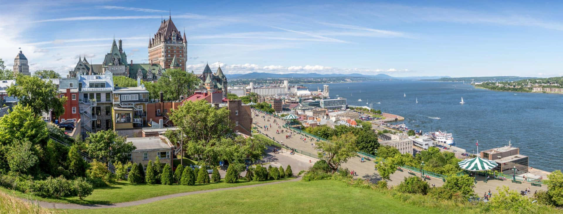 Quebec City Skyline Panorama Wallpaper