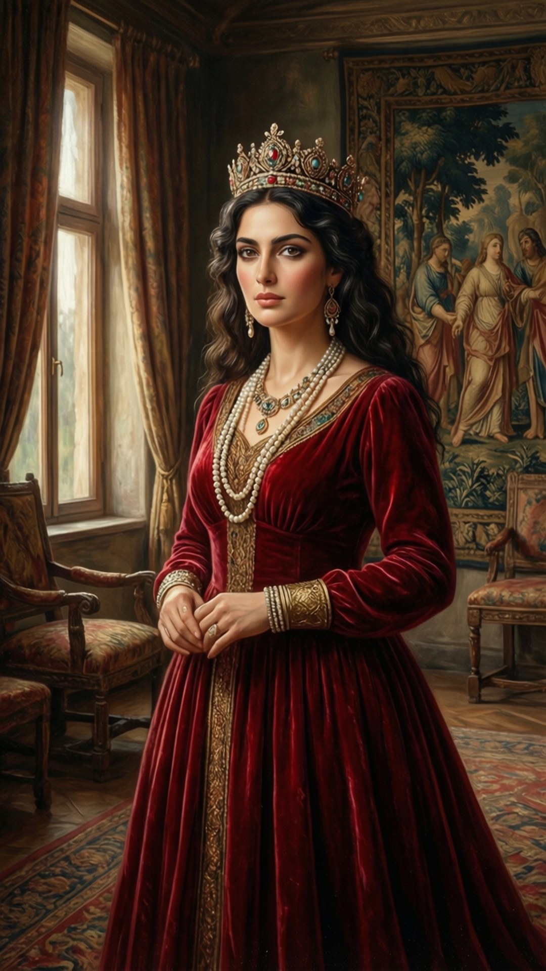 Portræt af Dronning Atossa Wallpapers