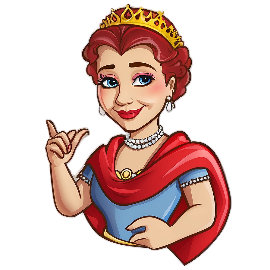 Queen Cartoon Character Png Pof94 PNG