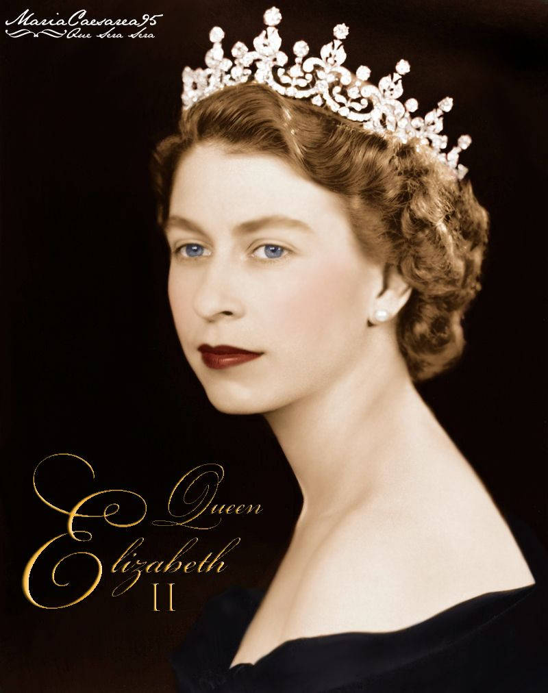 Queen Elizabeth Elegant Portrait Wallpaper