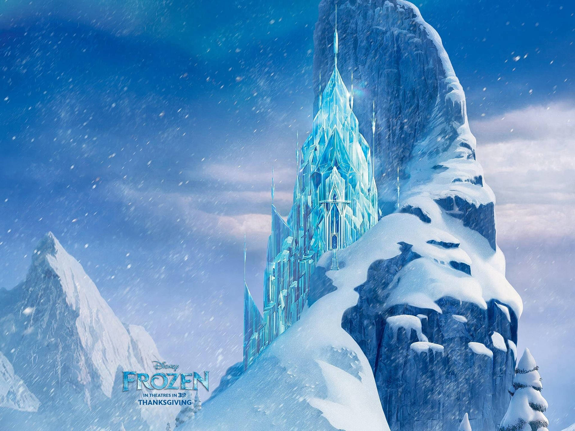 Queen Elsa Frozen Castle Wallpaper