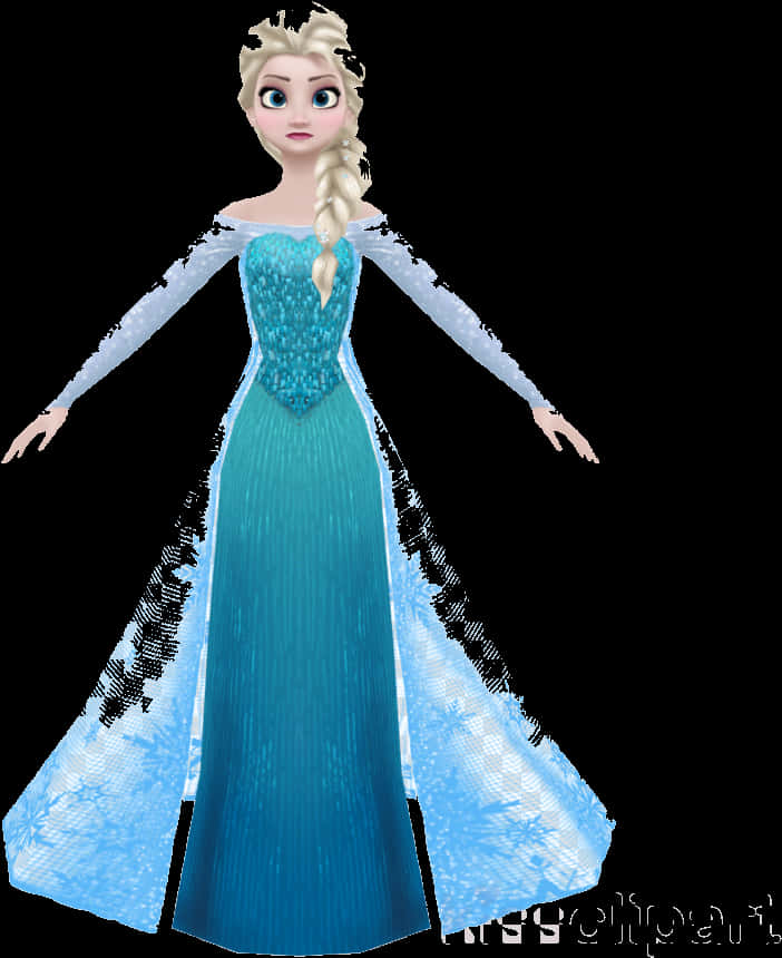 Queen Elsa Frozen Character PNG