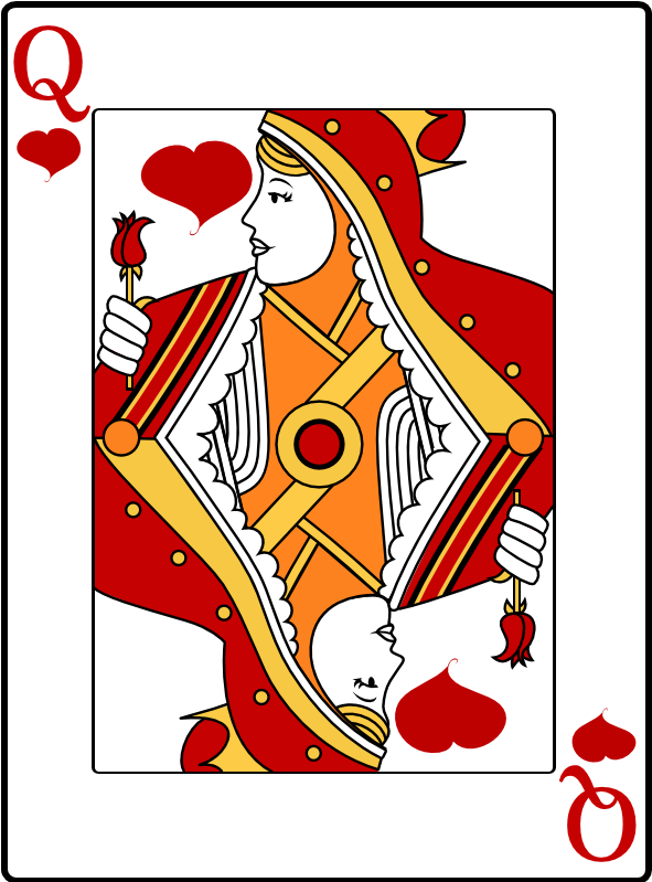 Queenof Hearts Playing Card PNG