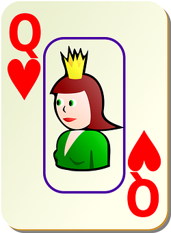 Queenof Hearts Playing Card PNG