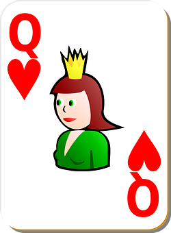 Queenof Hearts Playing Card PNG