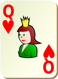 Queenof Hearts Playing Card PNG