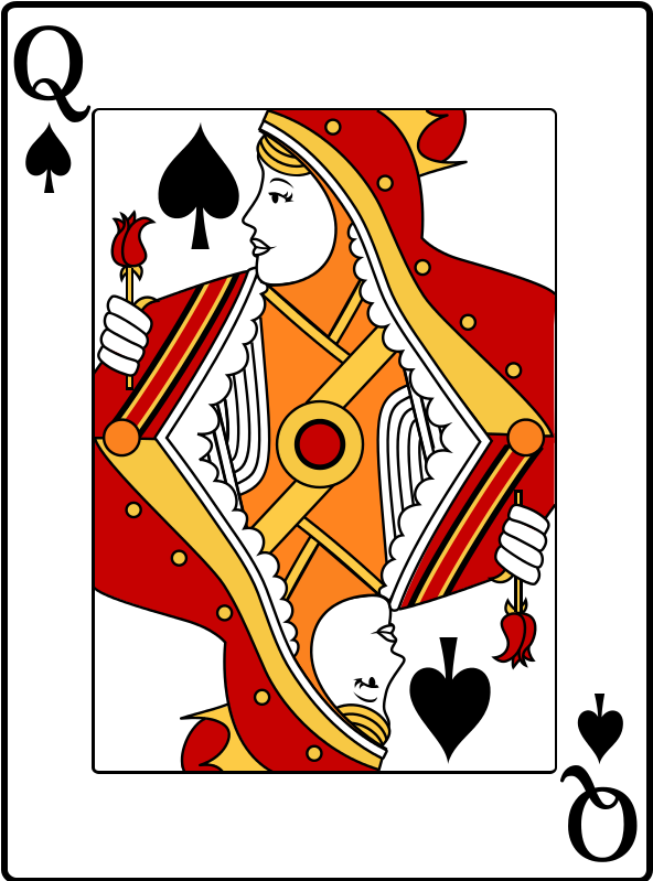 Queenof Spades Playing Card PNG