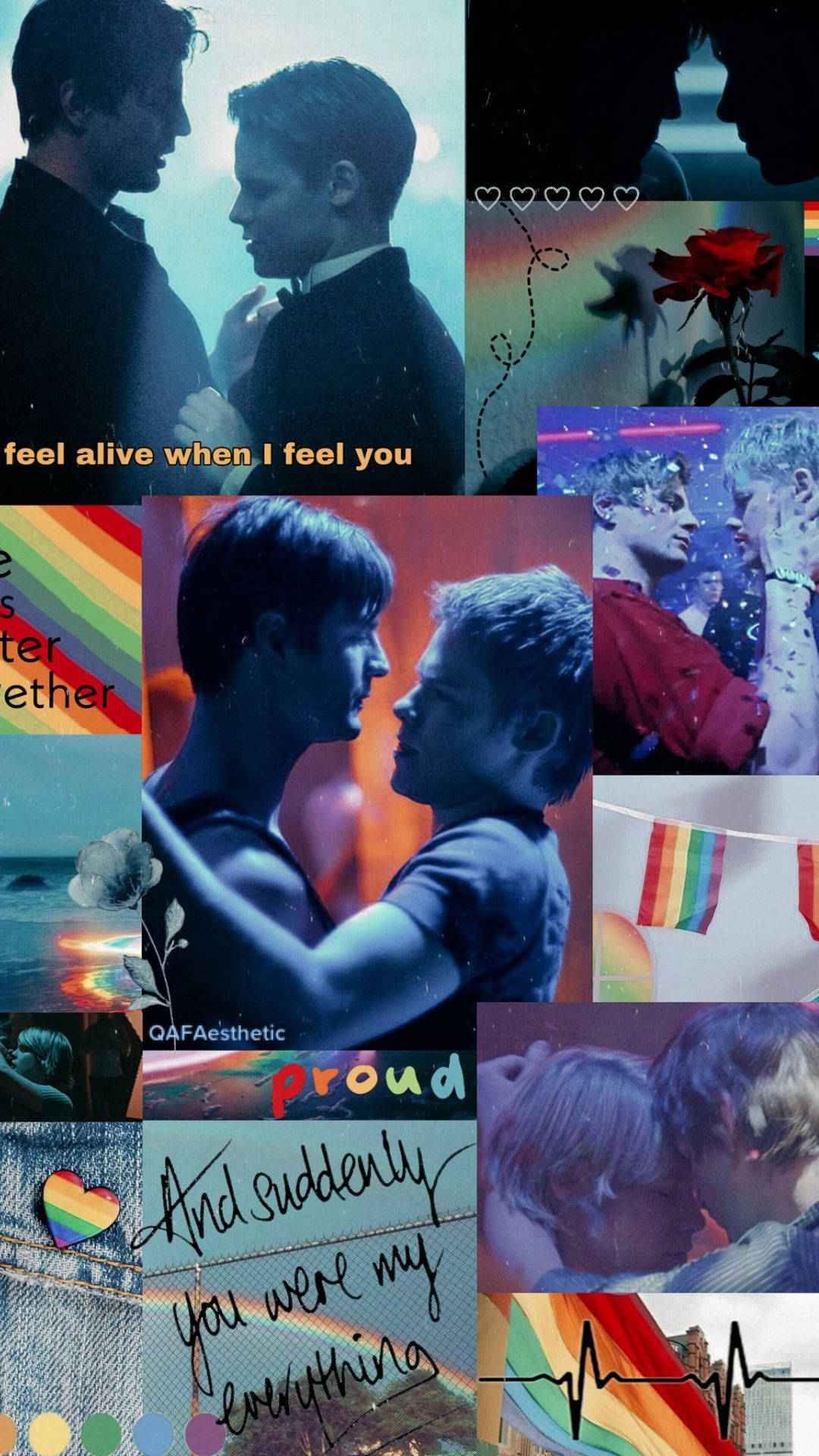 Queer As Folk Collage Of Scenes Wallpaper