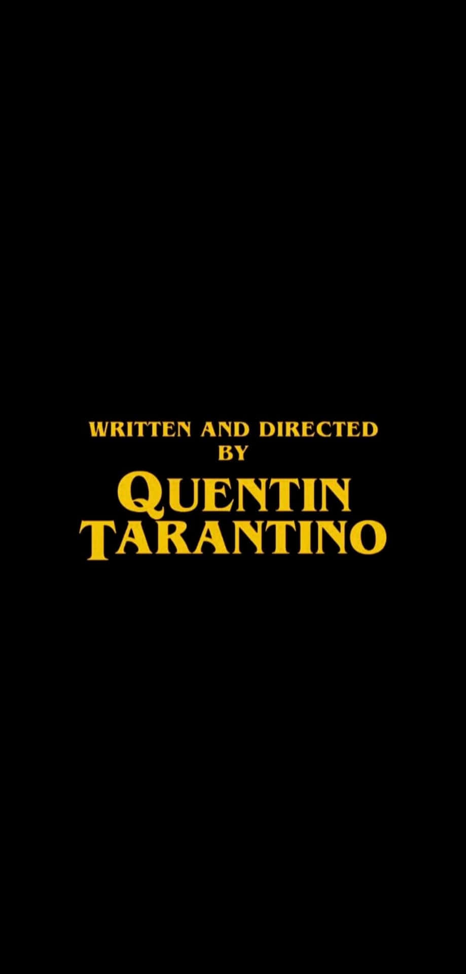 Quentin Tarantino Credit Title Wallpaper