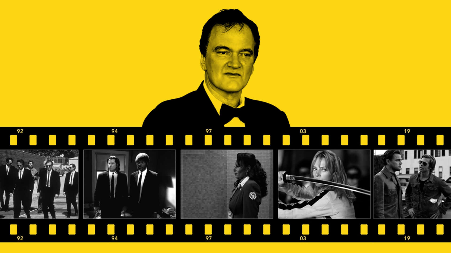 Quentin Tarantino Filmography Timeline Wallpaper