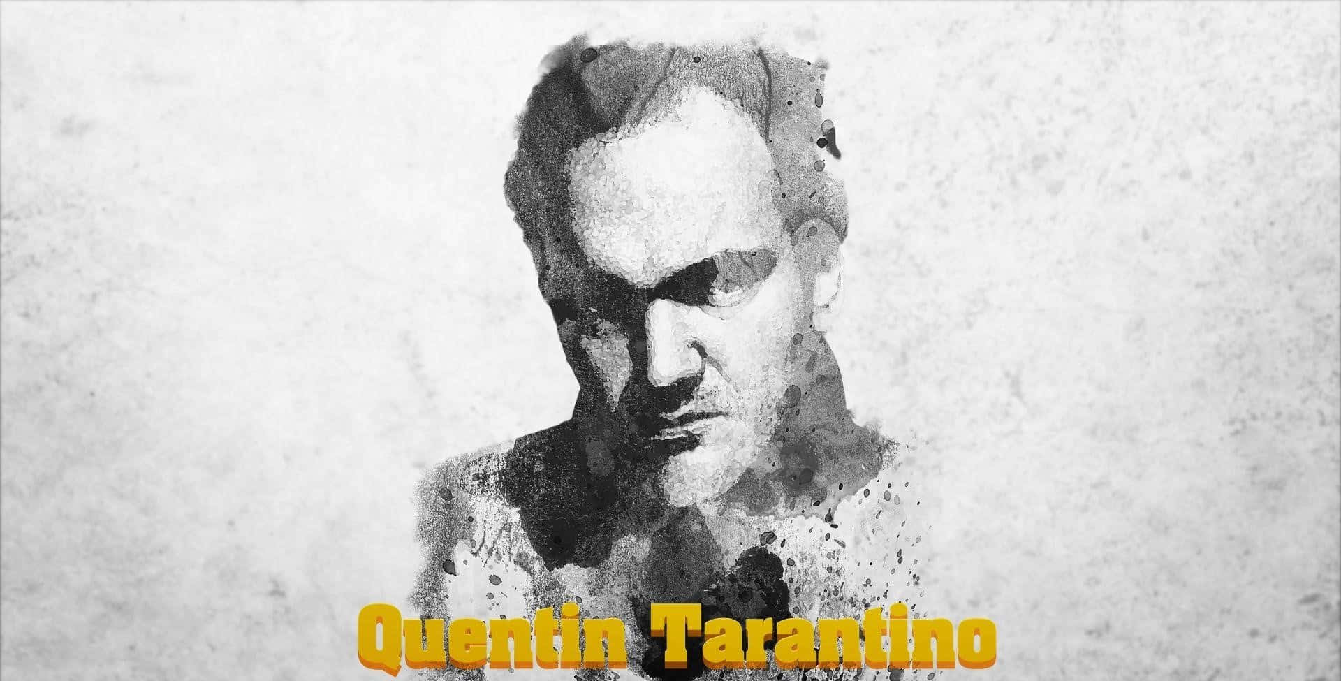 Quentin Tarantino Grungy Portrait Wallpaper