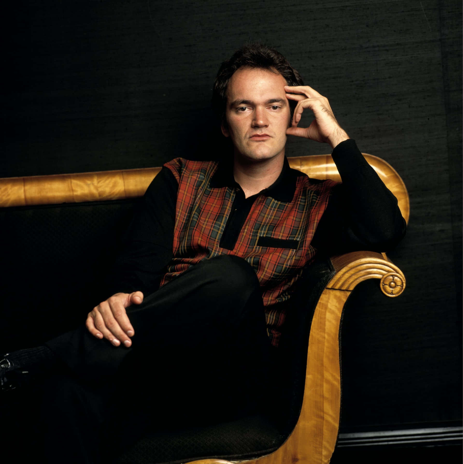 Quentin Tarantino Plaid Shirt Wallpaper