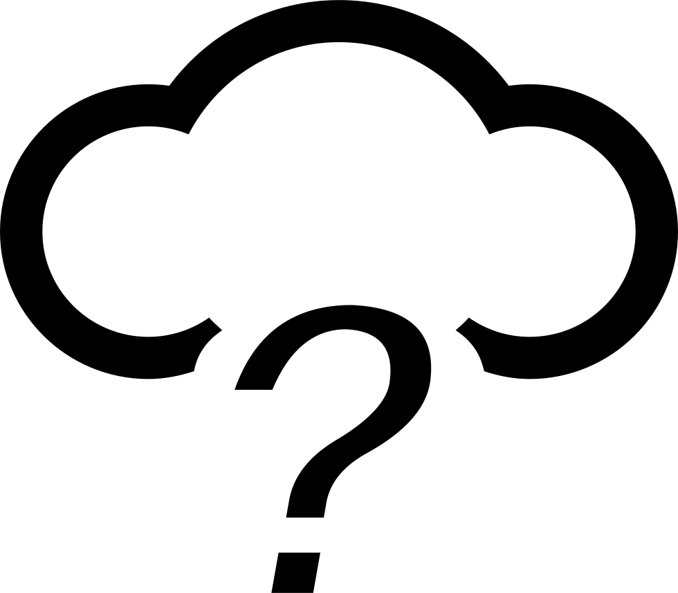 Question Cloud Icon PNG