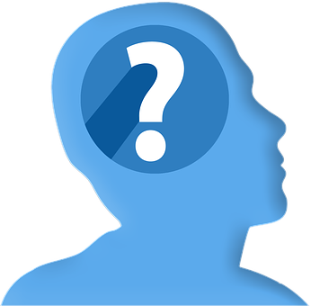 Question In Head Silhouette Icon PNG