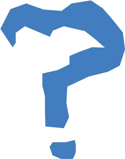 Question Mark Abstract Blue PNG