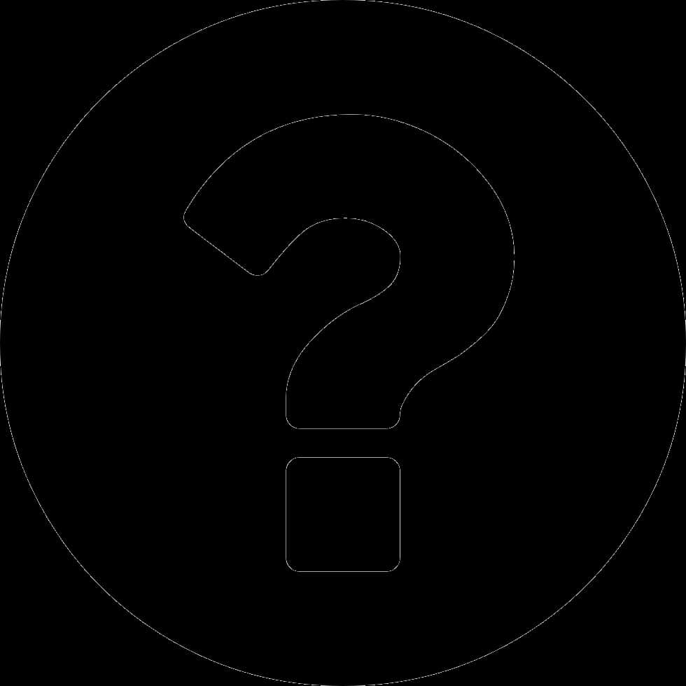 Black Circle Question Mark Background