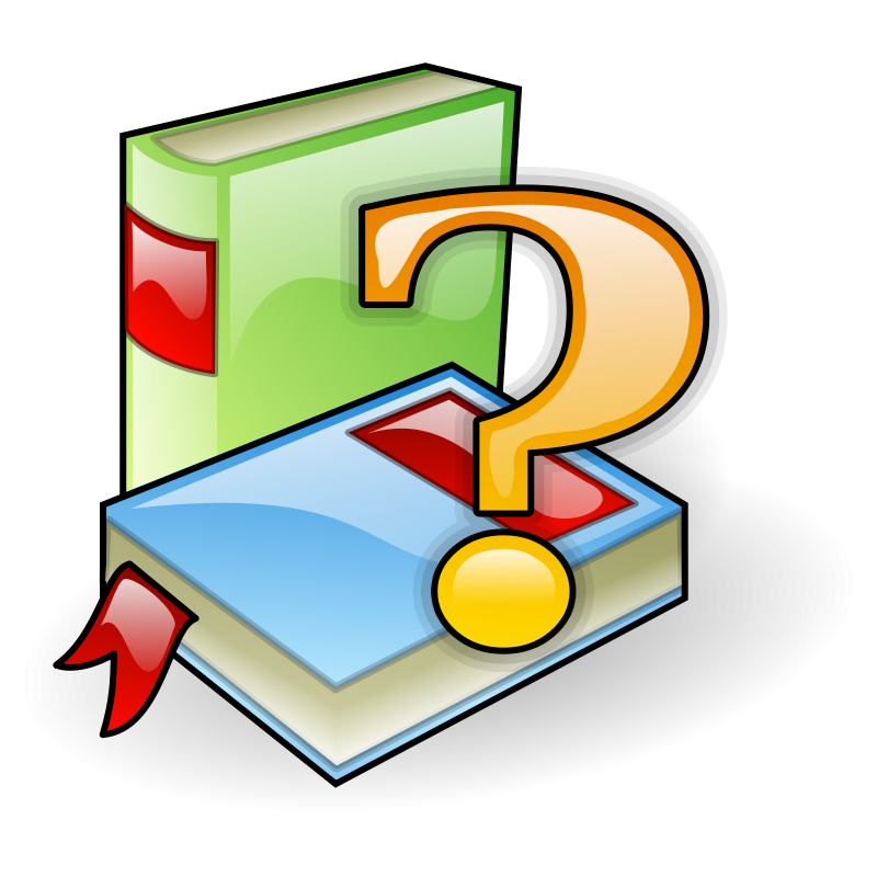 Question Mark Books Icon PNG
