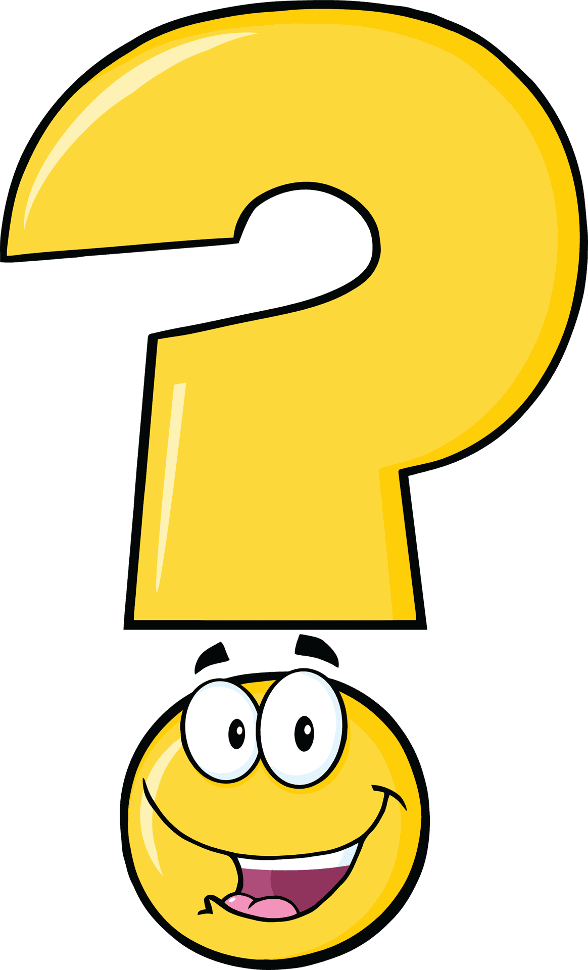 Question Mark Cartoon Character PNG