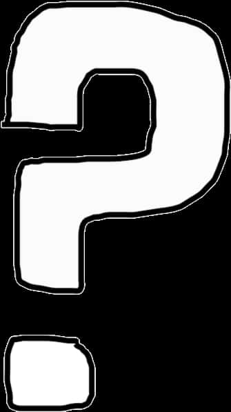 Question Mark Clipart Blackand White PNG