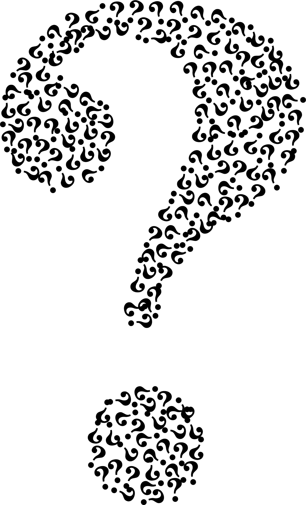 Question Mark Composition PNG