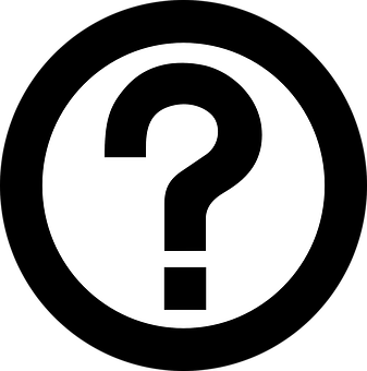 Question Mark Icon Blackand White PNG