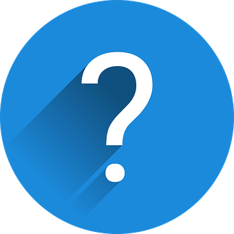 Question Mark Icon Blue Background PNG