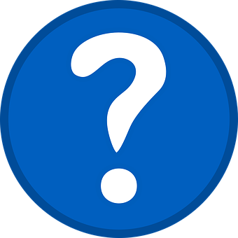 Question Mark Icon Blue Background PNG