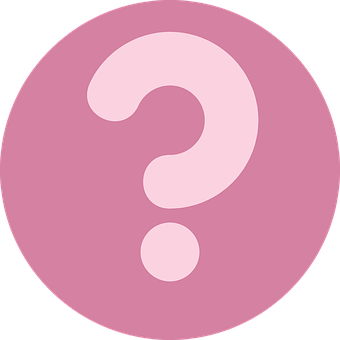 Question Mark Icon Pink Background PNG