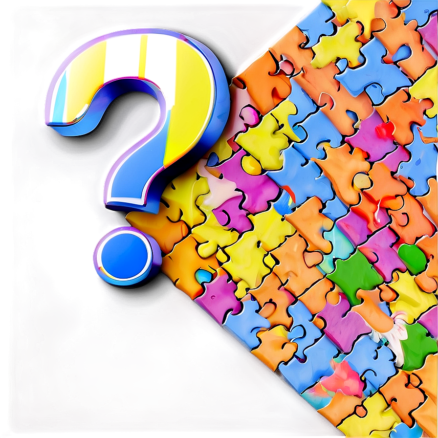 Question Mark In Puzzle Png Ekj PNG