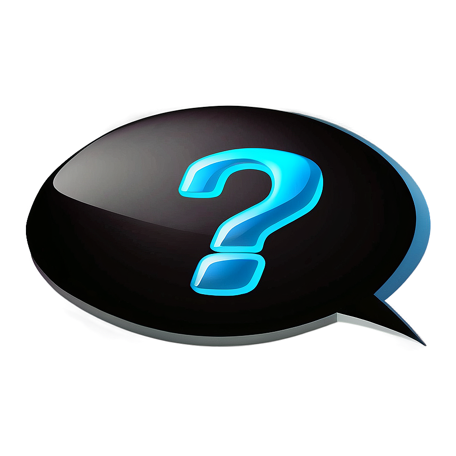 Question Mark In Speech Bubble Png Wfh44 PNG