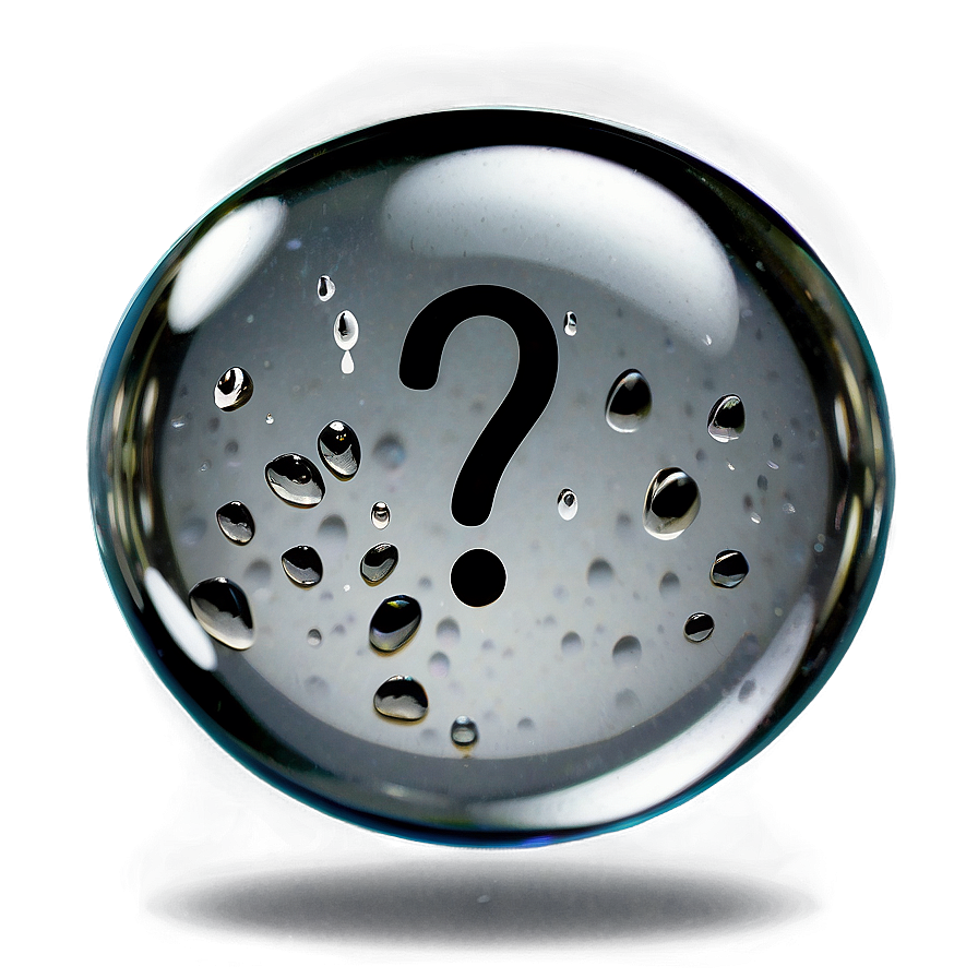 Question Mark In Water Drop Png Ypr PNG